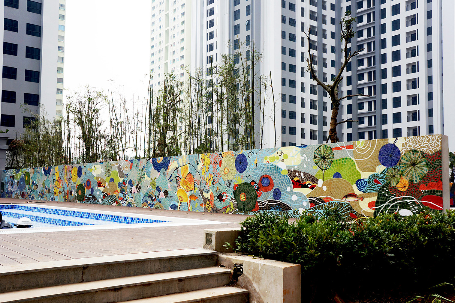 Tranh gốm mosaic tại công viên Văn Lang – Việt trì